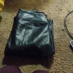 Leather leggings